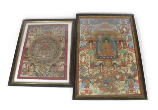 ZWEI THANGKAS, BUDDHA - photo 1