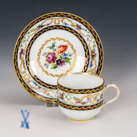 Tasse mit Blumenmalerei. Meissen. - фото 1