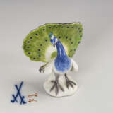 Miniaturtier: Pfau. Meissen. - Foto 1