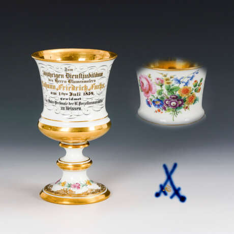 Pokal mit Widmung. Meissen. - фото 1