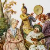 Wandteller mit Watteau-Malerei. Meissen. - photo 2