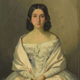 BÖSS, Johann (1822 Budapest - 1861 Wien). Bildnis einer jungen Frau. - фото 1