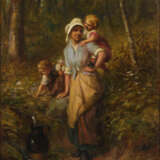 SANDERSON, Robert (1848 - 1908). Junge Bäuerin mit Kindern. - Foto 1