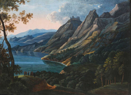 Landschaftsmaler um 1830: Italienische Landschaft - Foto 1