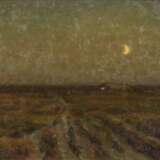 JENSEN, Carl Milton (1855 - 1928). Weite Landschaft mit Mondsichel. - Foto 1