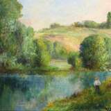 LEDOGARD, Georges. Postimpressionistische Sommerlandschaft am Fluss Oise. - photo 1