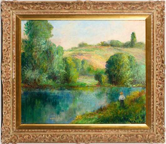 LEDOGARD, Georges. Postimpressionistische Sommerlandschaft am Fluss Oise. - photo 2