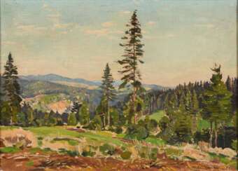 SALZMANN, Hans (1900 Frankfurt - 1973 Weimar). Thüringer Landschaft.