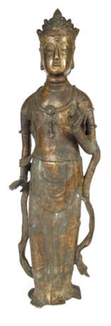 STEHENDER BUDDHA, BRONZE, - Foto 1