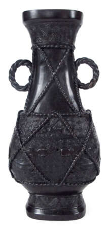 VASE, BRONZE, JAPAN, MEIJI- - photo 1