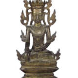 FIGUR EINES BUDDHA, BRONZE, - photo 1