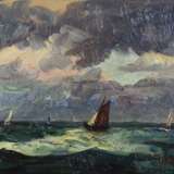 MORTENSEN, Carl (1861 Kopenhagen - 1945 Hellerup). Segler auf dem Meer. - Foto 1