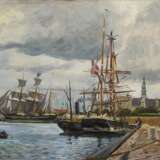 PEDERSEN, Thorolf (1858 Kopenhagen - 1942 Frederiksberg). Segelschiffe vor Schloss Kronborg. - photo 1