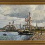 PEDERSEN, Thorolf (1858 Kopenhagen - 1942 Frederiksberg). Segelschiffe vor Schloss Kronborg. - photo 2