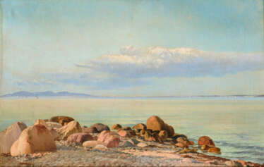 THOMSEN, Frederick (1819 Broager - 1891 Hellebæk). Dänische Küstenlandschaft.