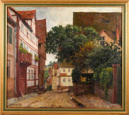 ARMBRUST, Carl (1867 Itzehoe - 1928 Kassel). Hessische Kleinstadtstraße. - Foto 2