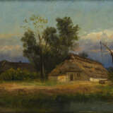 Monogrammist "AJd": Landschaft mit Bauernhaus. - photo 1