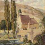 LOESCH, Ernst (1860 Abtswind bis 1946 Dinkelsbühl). "Bad Mergentheim - Wolfgangskapelle". - Foto 1