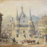 RIPE, Wilhelm (1818 Hahnenklee - 1885 Goslar). Wernigerode - Marktplatz. - Foto 1