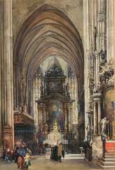 VÖLKEL, Reinhold (* 1834). Hauptaltar im Stephansdom Wien.