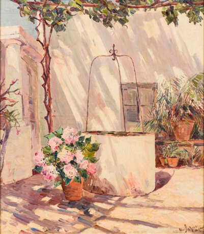 SARNO, Matteo (1894 Ischia - 1957 Ischia). Sonnige Terrasse auf Capri. - photo 1
