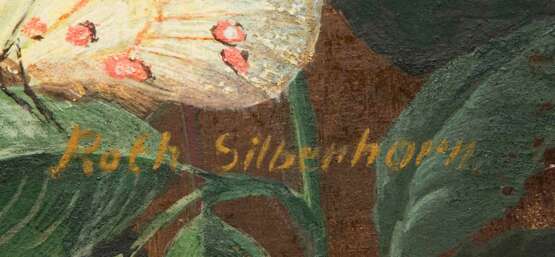 ROTH-SILBERHORN, Martha (1920 - unbekannt). Blumenstillleben mit Schmetterling. - Foto 3