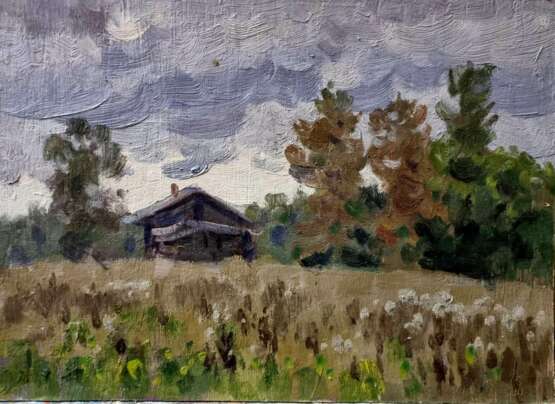 У г. Данилова Сухинин Фёдор Афанасьевич Cardboard Oil 20th Century Realism Landscape painting Russia 2003 - photo 1