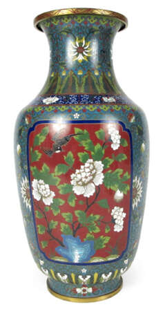 CLOISONNÉ-BALUSTERVASE, CHINA - фото 1