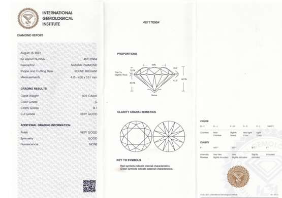 Loser Brillant von 0,27 ct - photo 3