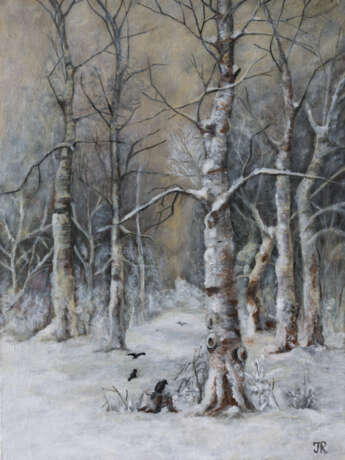 Зимний лес Multilayer paintings Landscape painting Spain 2022 - photo 1