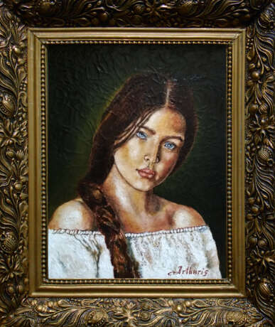 Kartina “Портрет молодой девушки”, maslo, maslo, Realist, Portrait, Armenia, 2022 - photo 1