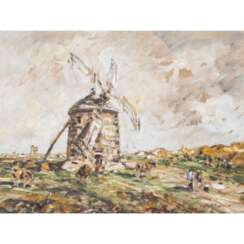 SEYLER, JULIUS (1873-1958), "Windmühle am Strand",