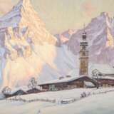 KETTEMANN, ERWIN (1897-1971), "Alpenglühen in Lermoos, Tirol, mit Sonnenspitze", - Foto 4