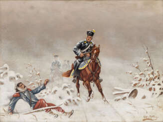 SELL, CHRISTIAN II. (1854-1925), "Szene aus dem Krieg 1870/71",