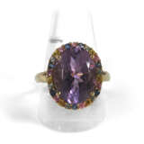 AMETHYST-RING, 9 KT Gelbgold - photo 1