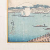 Paar HIROSHIGE Farbbholzschnitte, JAPAN, 1840er Jahre: - фото 3