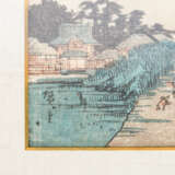 Paar HIROSHIGE Farbbholzschnitte, JAPAN, 1840er Jahre: - фото 6