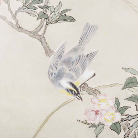 Serie von 3 Vogelmalereien. JAPAN, - Foto 12