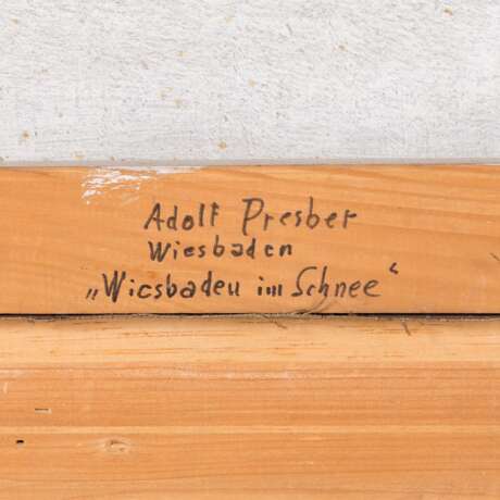 PRESBER, ADOLF (1896-1977) "Wiesbaden im Schnee" 65 - фото 7