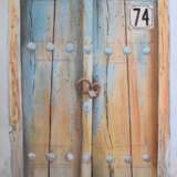 Старая бухарская дверь Aquarellpapier Aquarellmalerei Realismus Stadtlandschaft Usbekistan 2021 - Foto 1