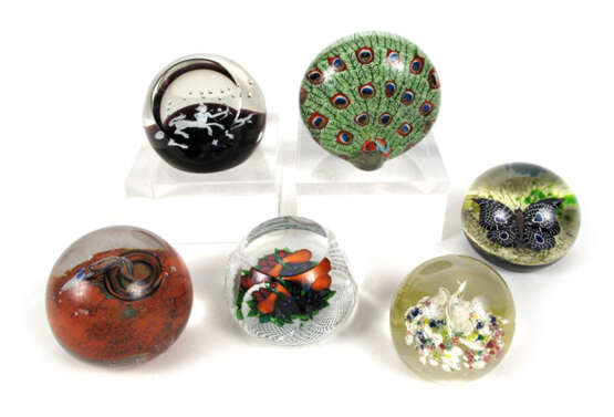 6 PAPERWEIGHTS, TIERE/SCHÜTZE, - Foto 1