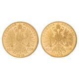 Österreich/GOLD - 2 x 100 Kronen 1915 - фото 2