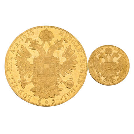 Österreich/GOLD - Konvolut: 4 Dukaten 1915 NP - фото 2