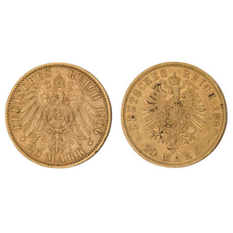 Preussen/GOLD - 2 x 20 Goldmark - Foto 2