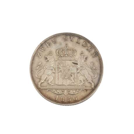 Altdeutschland / Bayern - 2 Gulden 1856, König Ludwig II., - photo 2