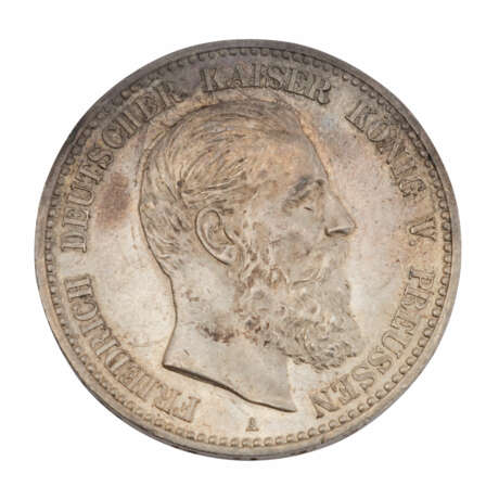 Deutsches Kaiserreich / Preußen - 5 Mark 1888, Kaiser Friedrich, - фото 1