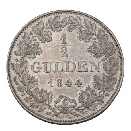 Altdeutschland / Bayern - 1/2 Gulden 1844, König Ludwig I, - Foto 2