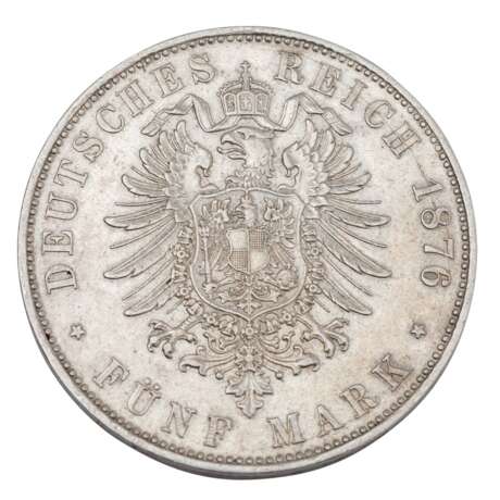 Deutsches Kaiserreich / Bayern - 5 Mark 1876, - photo 2