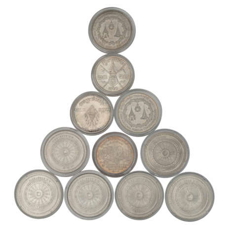 Thailand /SILBER - 11 x Gedenkmünzen - photo 2