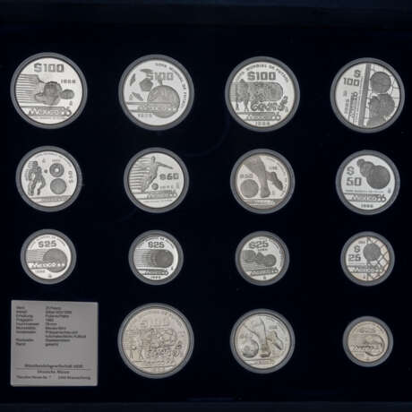 2 Münzsets "Gedenkmünzen zur Fußball-Weltmeisterschaft '86 in Mexiko" - - photo 5